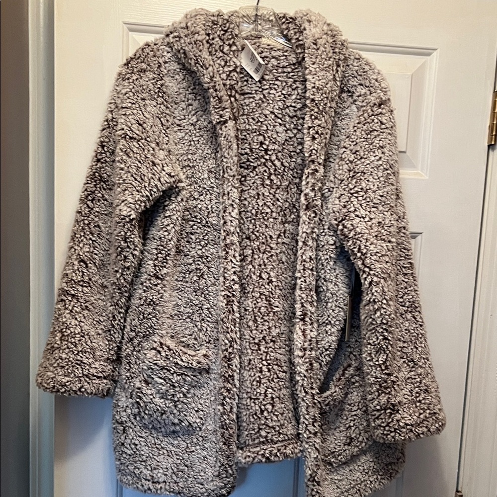 Fair Haven Cozy  Sherpa Hooded Jacket size medium